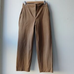 Boden Stretch Tapered Leg Trousers Brown Women's 2 Petite